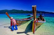 Travel photography:Longtail boats on Ko Rawi, Thailand