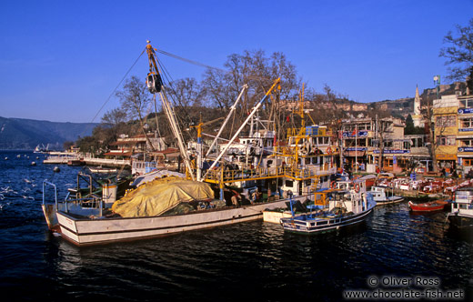 Harbour of Anadolu-Kavagi on the Bosporus near the Black Sea