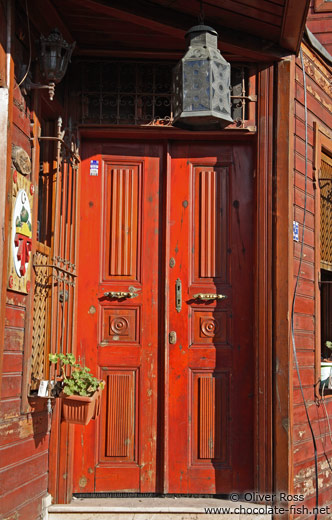 Door of a traditional Ottoman house in Sultanahmet district