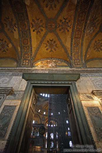 One of the portals to the interior of the Ayasofya (Hagia Sofia)