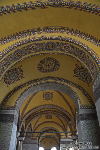 Ceiling within the Ayasofya (Hagia Sofia)
