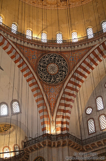 Inside the Süleymaniye Mosque