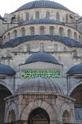 Travel photography:Cupolas of the Sultanahmet (Blue) Mosque, Turkey