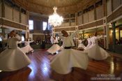 Travel photography:Derwish dancers at the Mevlevi convent in Galata, Turkey