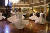 Travel photography:Derwish dancers at the Mevlevi convent in Galata, Turkey