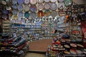 Travel photography:Ceramic shop at the Grand Basar in Istanbul, Turkey