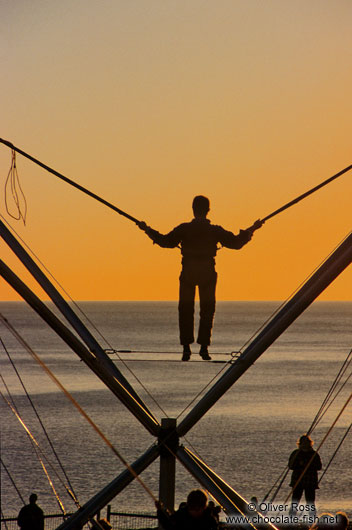 Trampoline jumping in Brighton