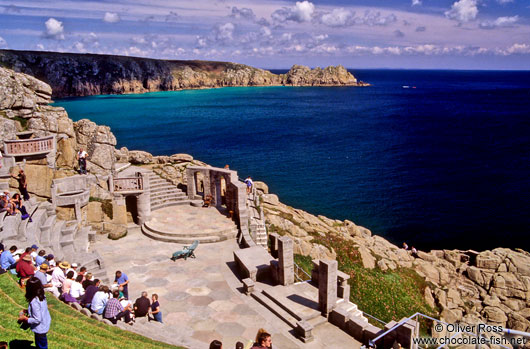 Scenic Amphitheatre near Land`s End in Cornwall