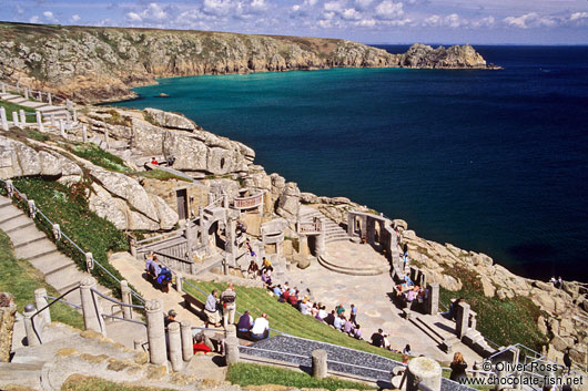 Scenic Amphitheatre near Land`s End in Cornwall