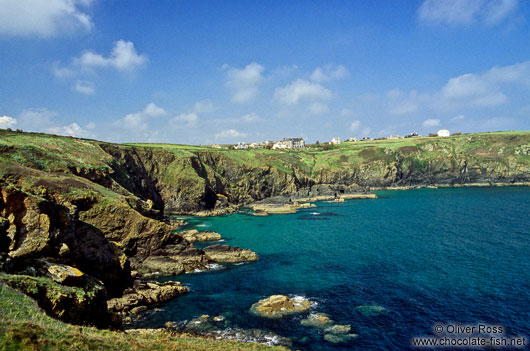 Coastline near Lizard in Cornwall