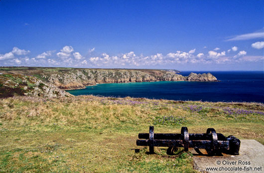 View of the Cornwall coast near Lizard