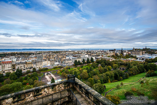 View of Edinburgh from the castle