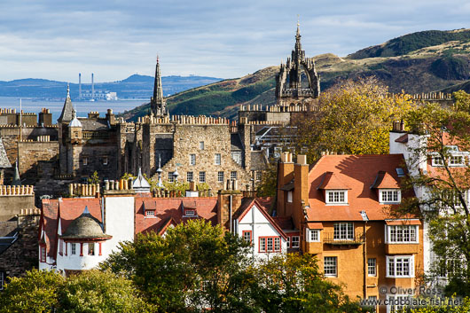 View of Edinburgh from the castle