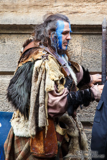 William Wallace impersonator in Edinburgh