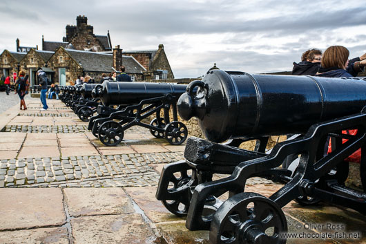 Cannons in Edinburgh castle