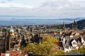 Travel photography:View of Edinburgh from the castle, United Kingdom