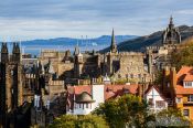 Travel photography:View of Edinburgh from the castle, United Kingdom
