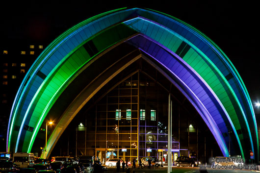 The Glasgow Clyde Auditorium by night