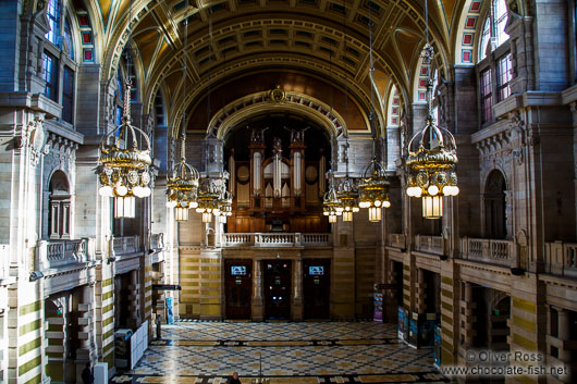 The interior of the Glasgow Kelvingrove Gallery and Museum