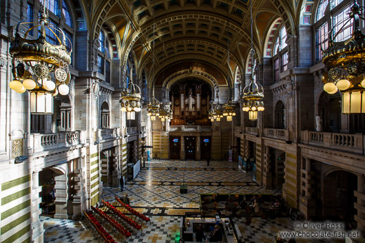The interior of the Glasgow Kelvingrove Gallery and Museum