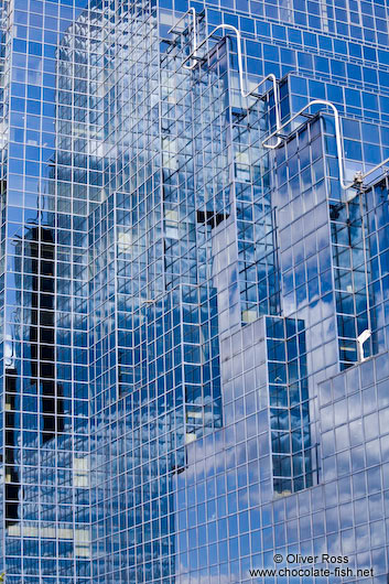Modern glass facade in London
