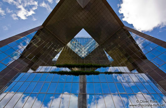 Modern glass facade in London