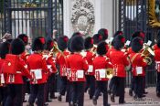 Travel photography:Parade of the guards outside London´s Buckingham Palace, United Kingdom, England
