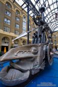 Travel photography:Sculpture inside the Hay´s Galleria in London, United Kingdom, England