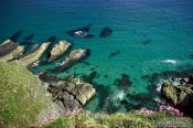 Travel photography:Turquoise waters off the Cornwall Coast, United Kingdom