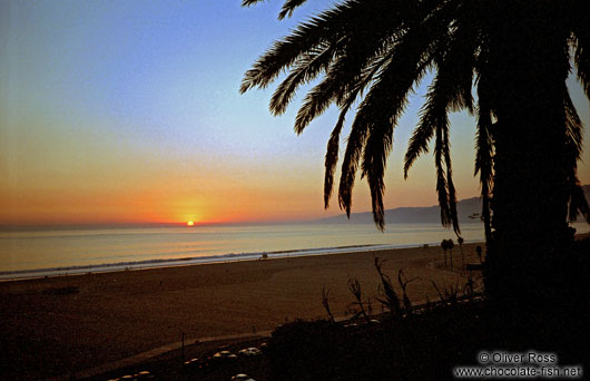 Santa Monica beach near Los Angeles