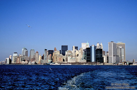 New York Skyline from Staten Island Ferry
