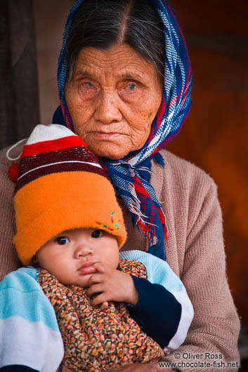Hoi An grandmother with baby 
