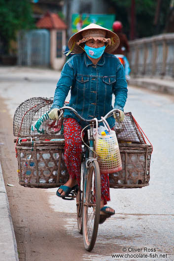 Hoi An woman on bike 