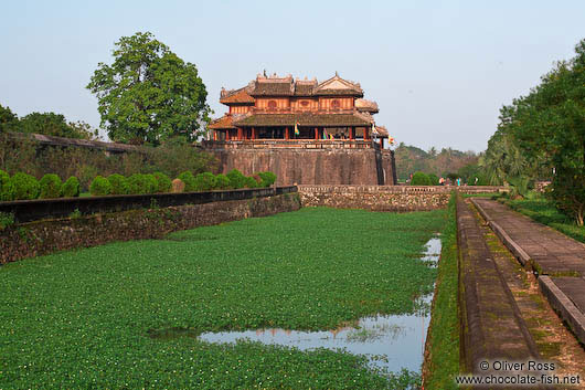 Moat and Ngo Mon Gate at Hue Citadel