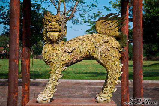 Stone sculpture in Hue Citadel