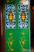 Travel photography:Colourful doors at a Chinese assembly hall in Hoi An, Vietnam