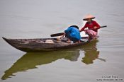 Travel photography:Boat on Hoi An river, Vietnam