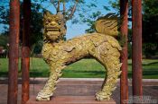 Travel photography:Stone sculpture in Hue Citadel, Vietnam