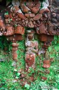 Travel photography:Figure at a temple in My Son, Vietnam