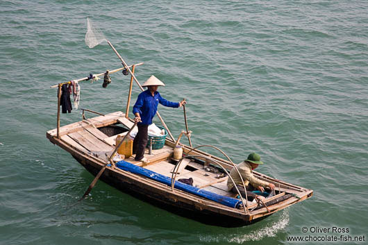 Fishing boat in Halong Bay 