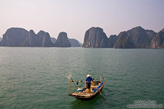 Fishing boat in Halong Bay 