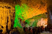 Travel photography:Inside Hang Sun Sot Cave in Halong Bay , Vietnam