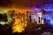 Travel photography:Inside Hang Sun Sot Cave in Halong Bay , Vietnam