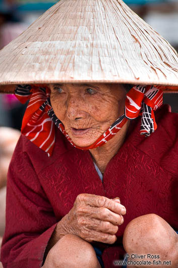 Woman at the Can Tho Floating Market 