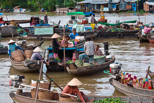 The Can Tho Floating Market 