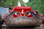 Travel photography:Typical boat design near Can Tho , Vietnam