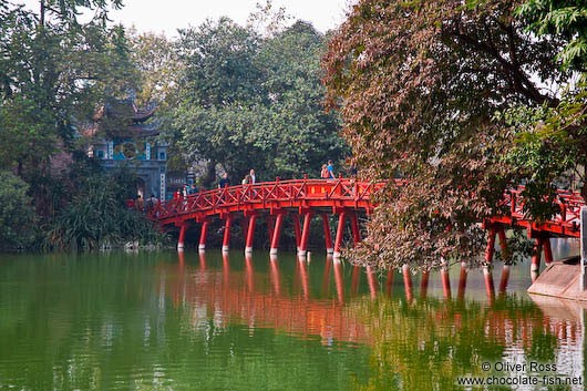 Huc Bridge in Hanoi