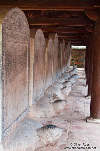 Hanoi Temple of LitDoctor´s Stelae at the Temple of Literature in Hanoierature 