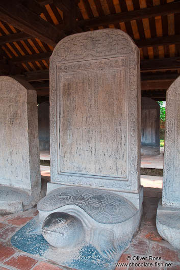 Doctor´s Stelae at the Temple of Literature in Hanoi