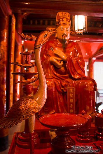 Phoenix bird inside Hanoi´s Temple of Literature 